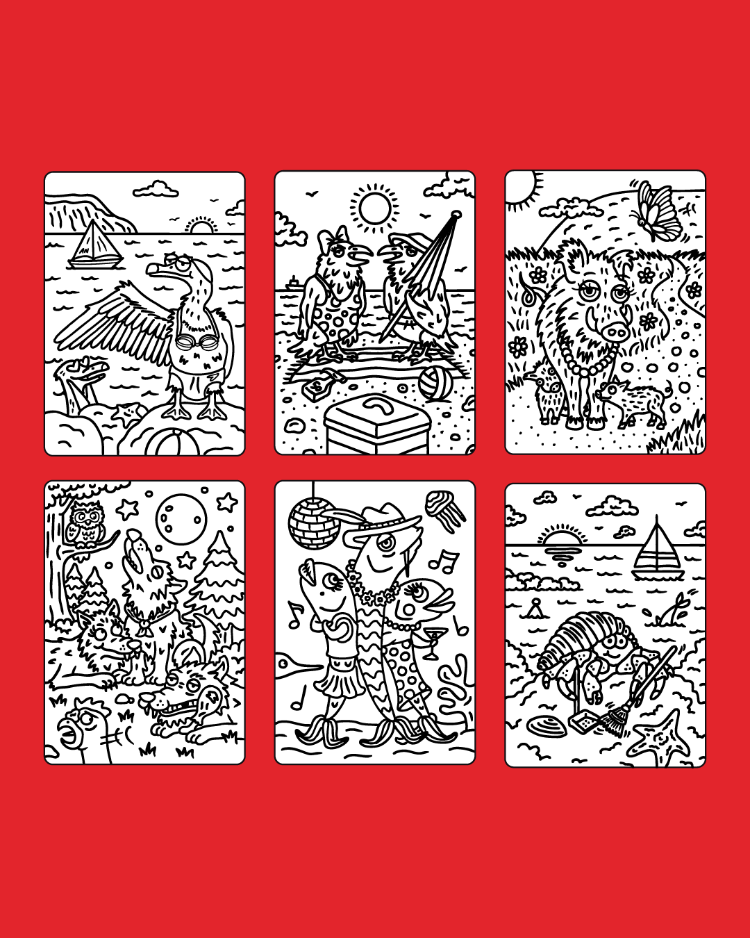 Animali Ancunetani - Album da colorà